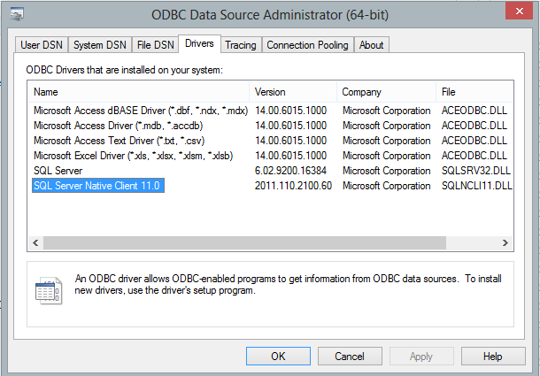 sql server native client 11 odbc driver download