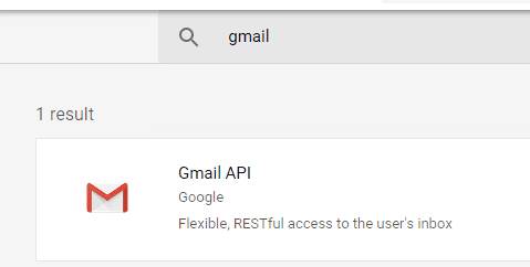 enable Gmail API