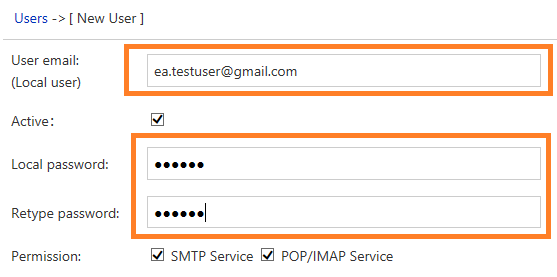 set local user in eaoauth service