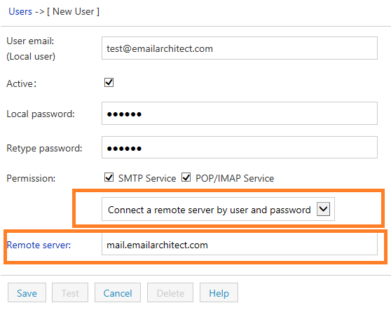 set local user in eaoauth service