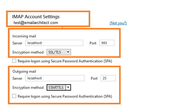 User setting in outlook