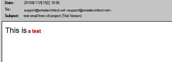 Visual C++ html email sample
