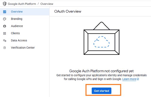 get started with google auth platform
